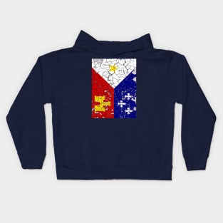 Peeling Acadiana Flag 2 Kids Hoodie